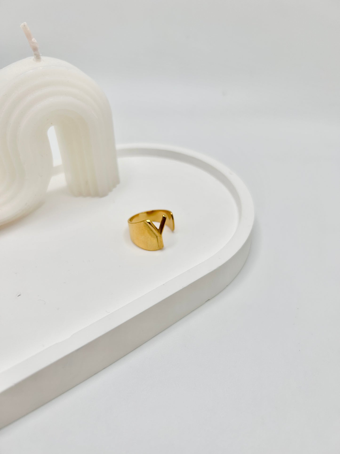 Personalized Adjustable Initial Ring (A-Y)