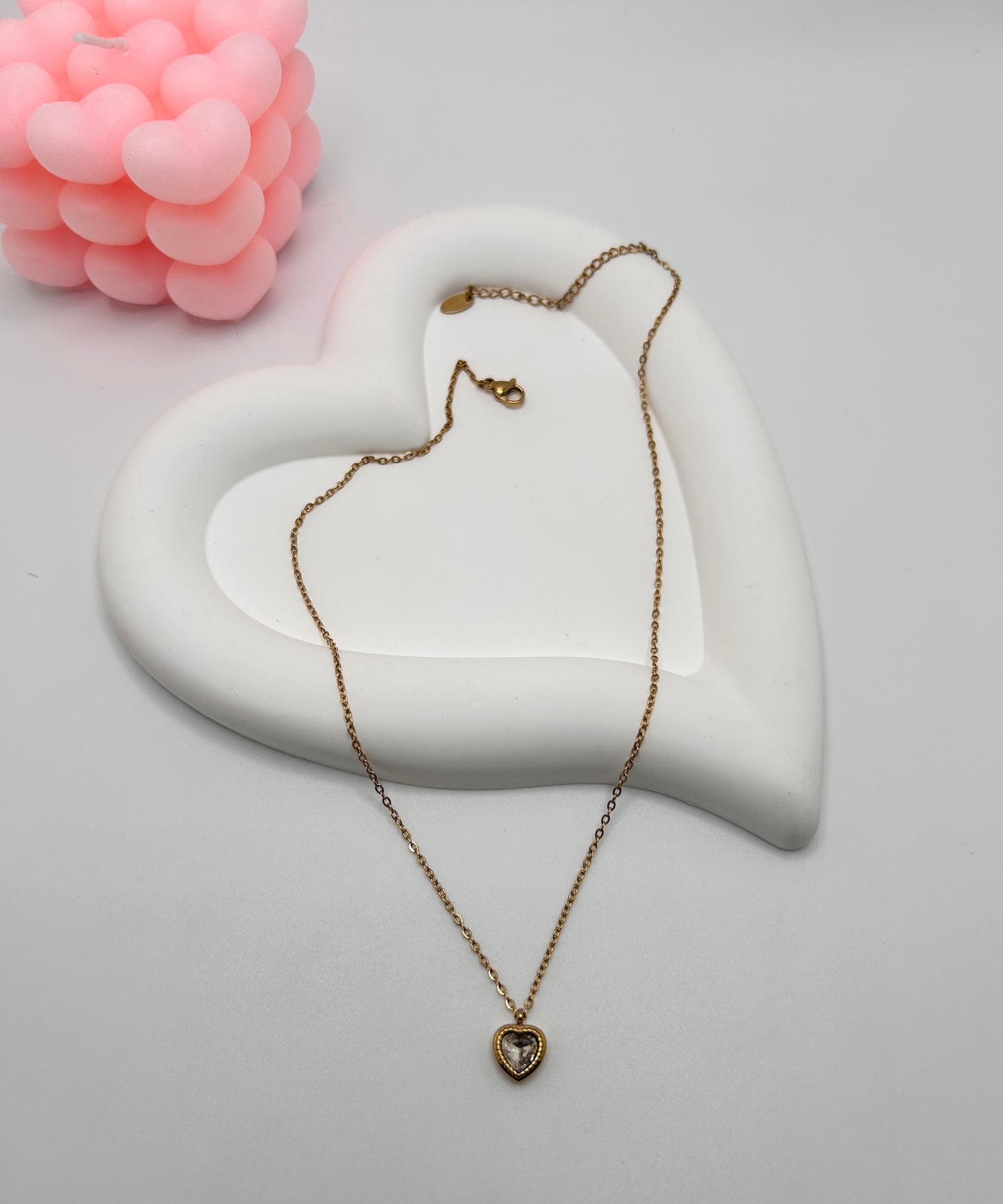 Tiny Love Charm Necklace
