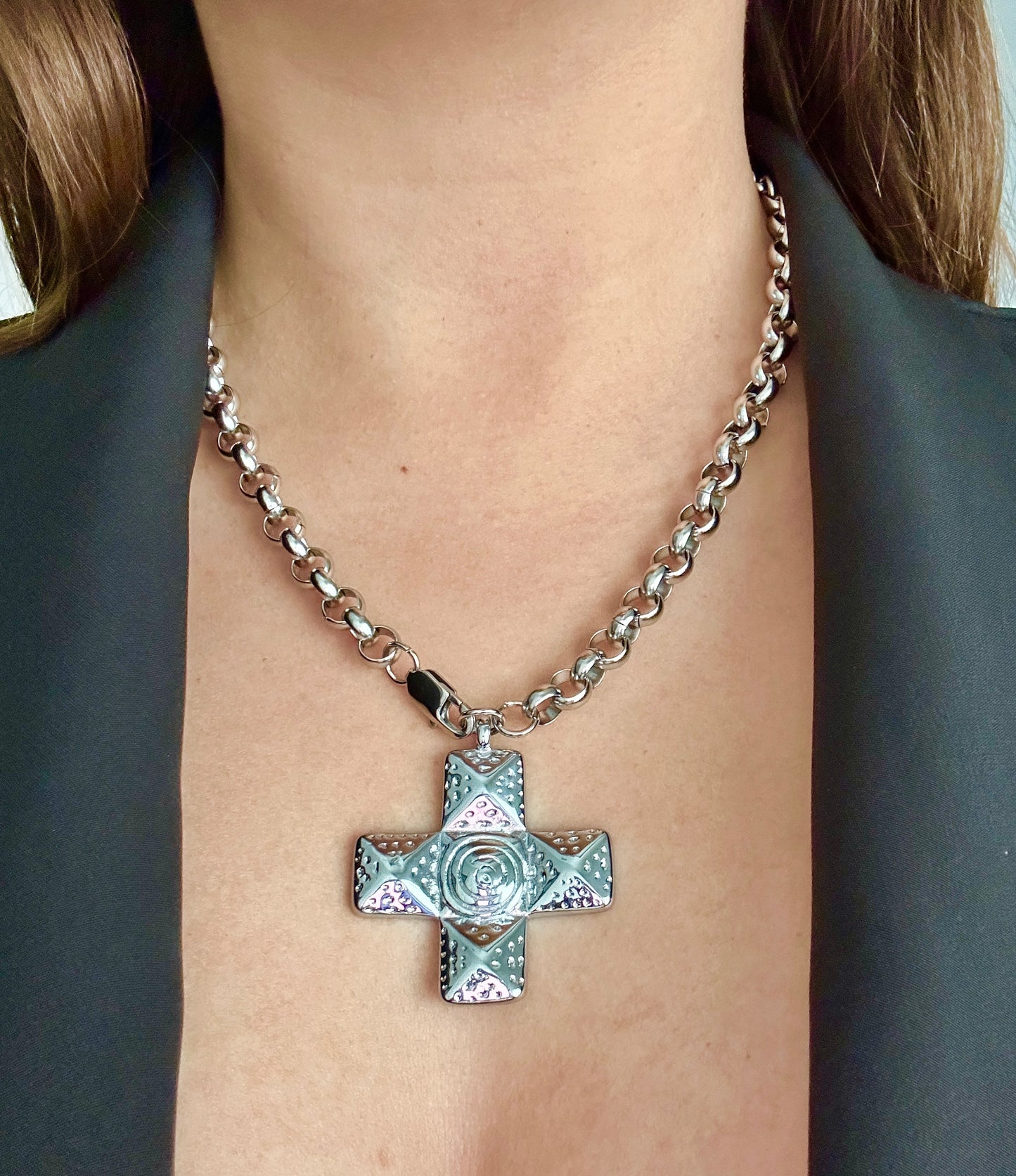 Chunky Cross Necklace