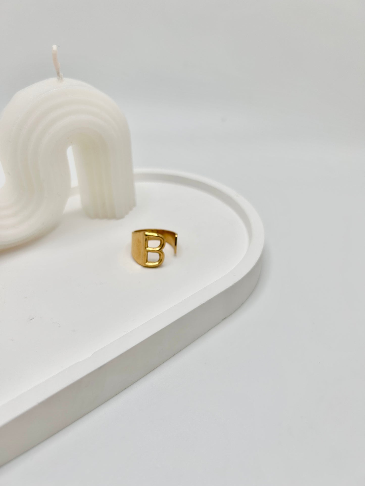 Personalized Adjustable Initial Ring (A-Y)