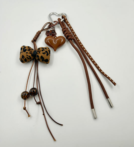 Leopard Heart Charm
