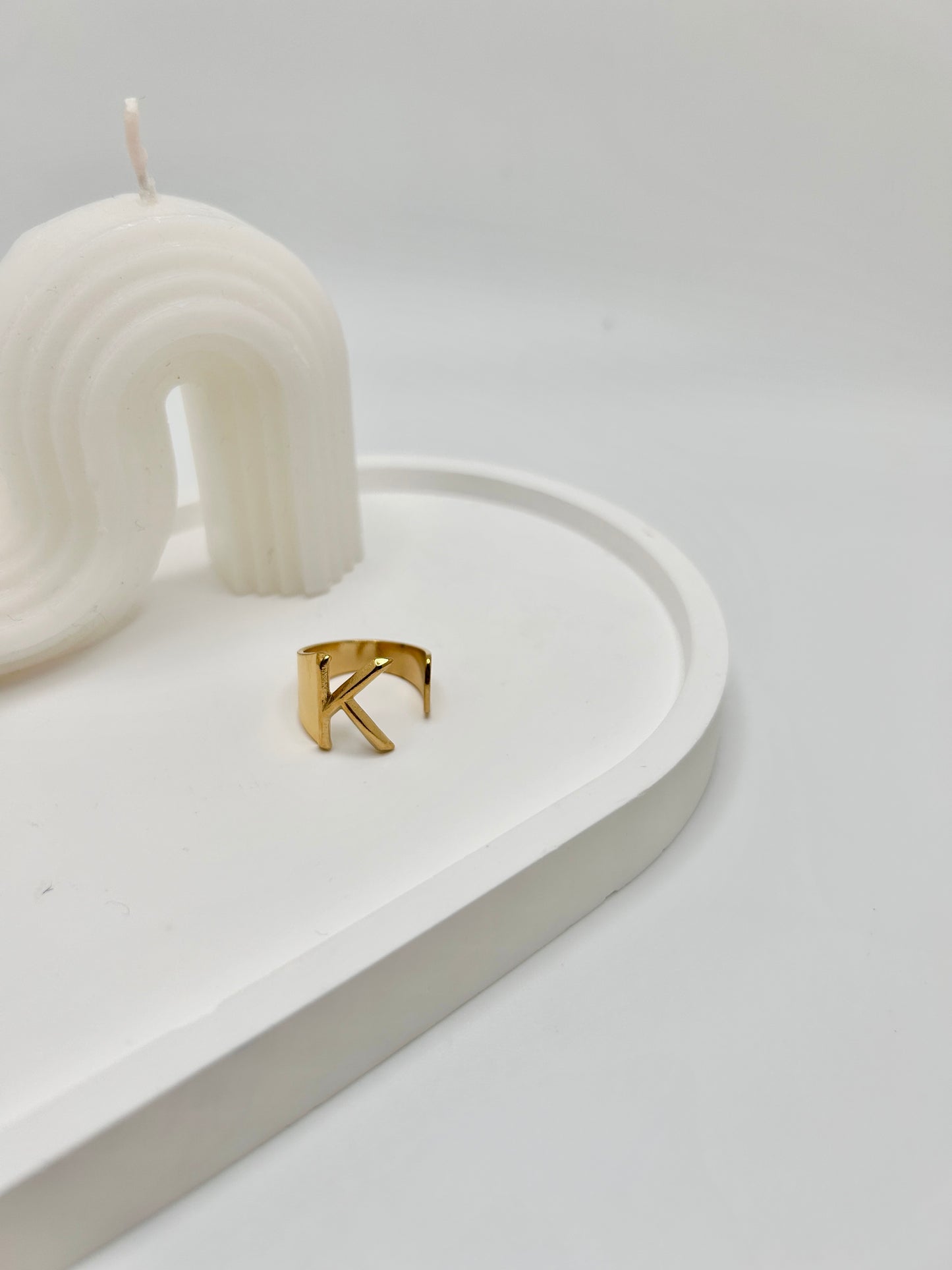 Personalized Adjustable Initial Ring (A-Y)