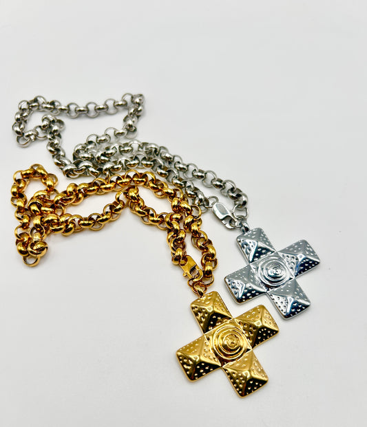 Chunky Cross Necklace