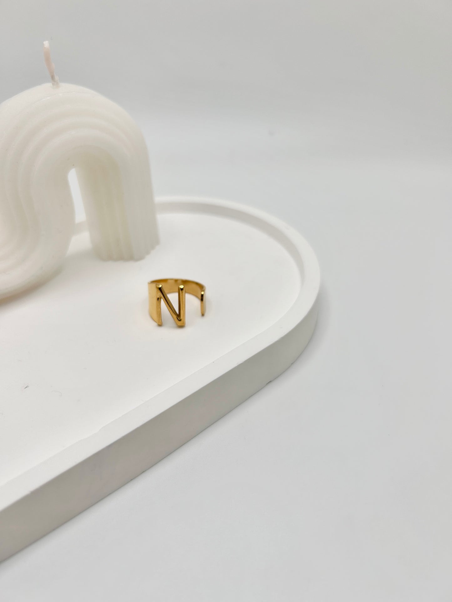 Personalized Adjustable Initial Ring (A-Y)