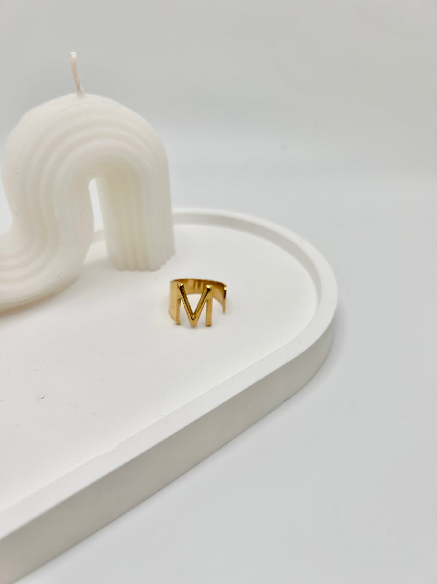 Personalized Adjustable Initial Ring (A-Y)