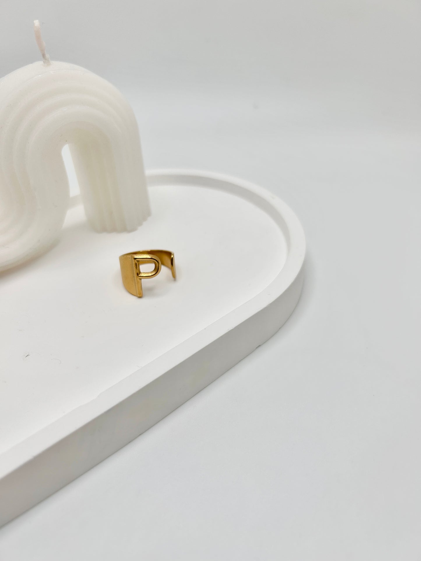 Personalized Adjustable Initial Ring (A-Y)