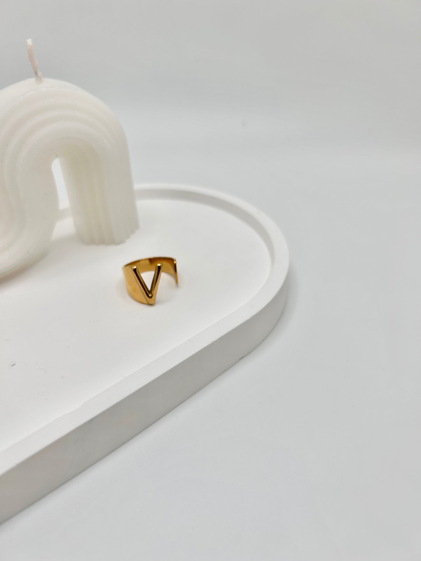 Personalized Adjustable Initial Ring (A-Y)