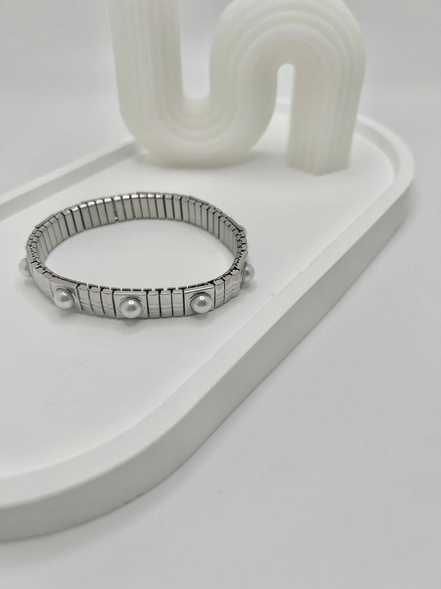 Pearl Italian Charm Bracelet