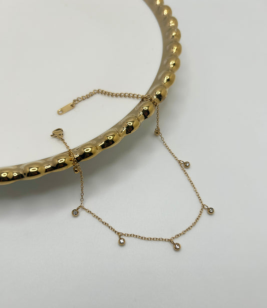 Dainty Sparkle Anklet