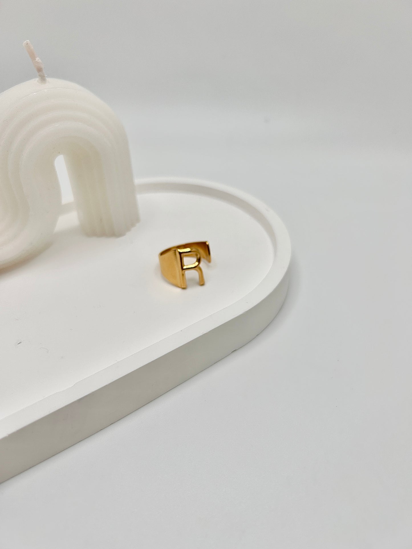 Personalized Adjustable Initial Ring (A-Y)