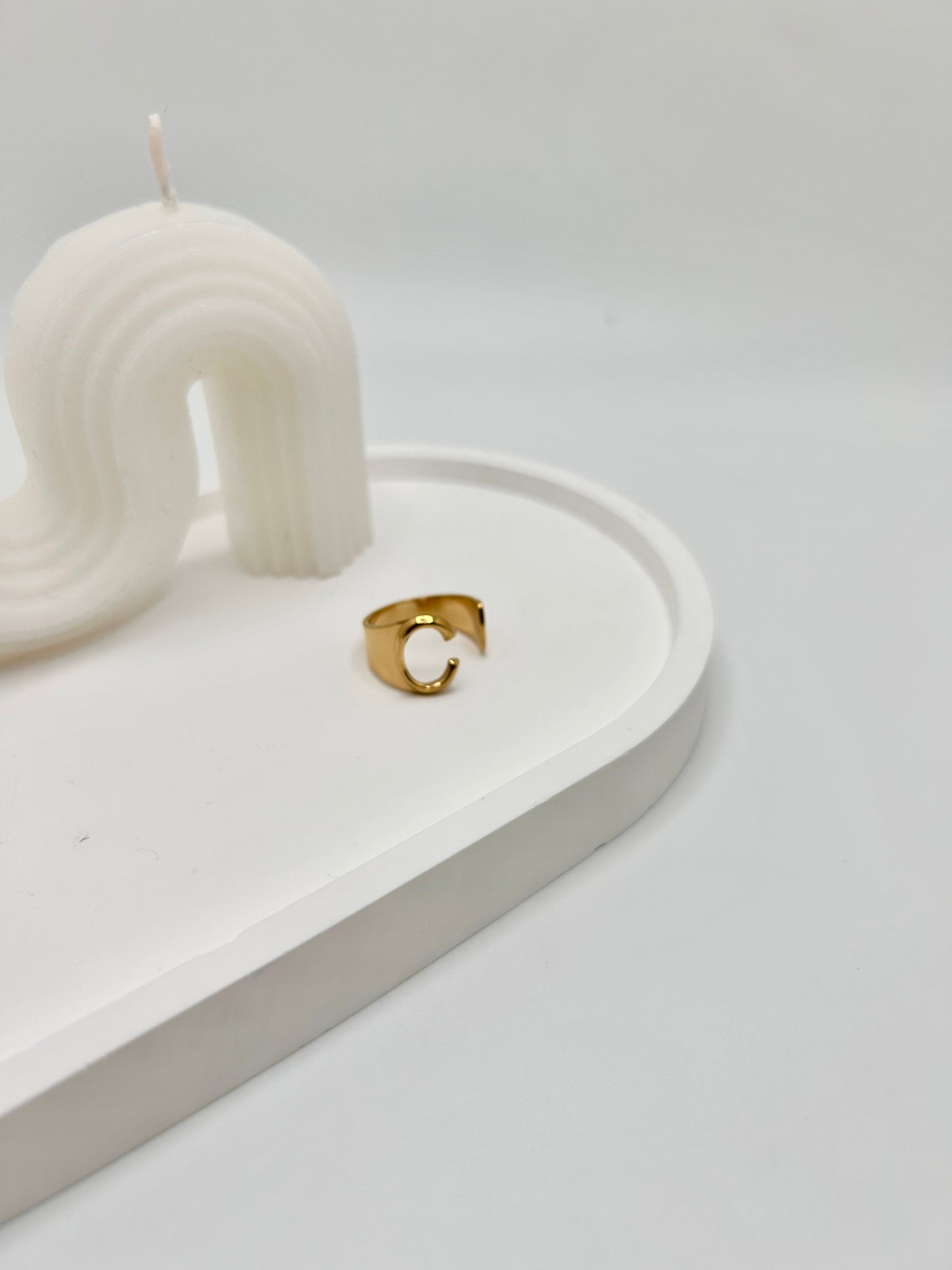 Personalized Adjustable Initial Ring (A-Y)