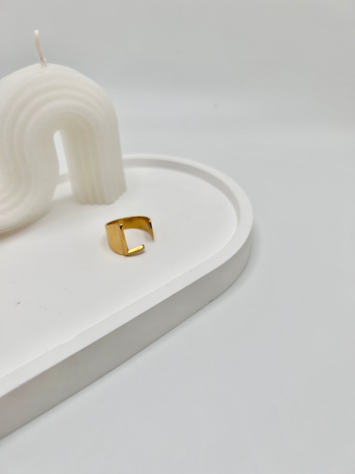 Personalized Adjustable Initial Ring (A-Y)