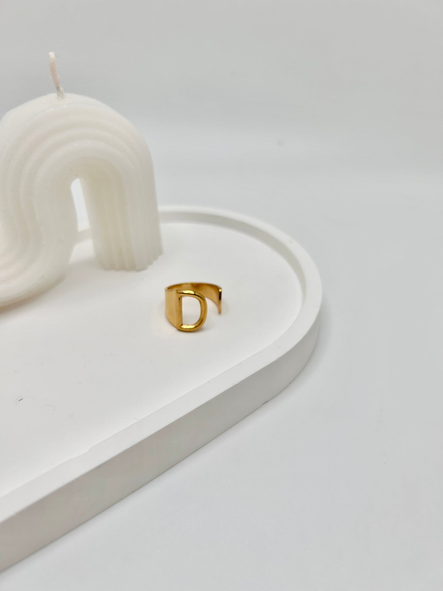 Personalized Adjustable Initial Ring (A-Y)