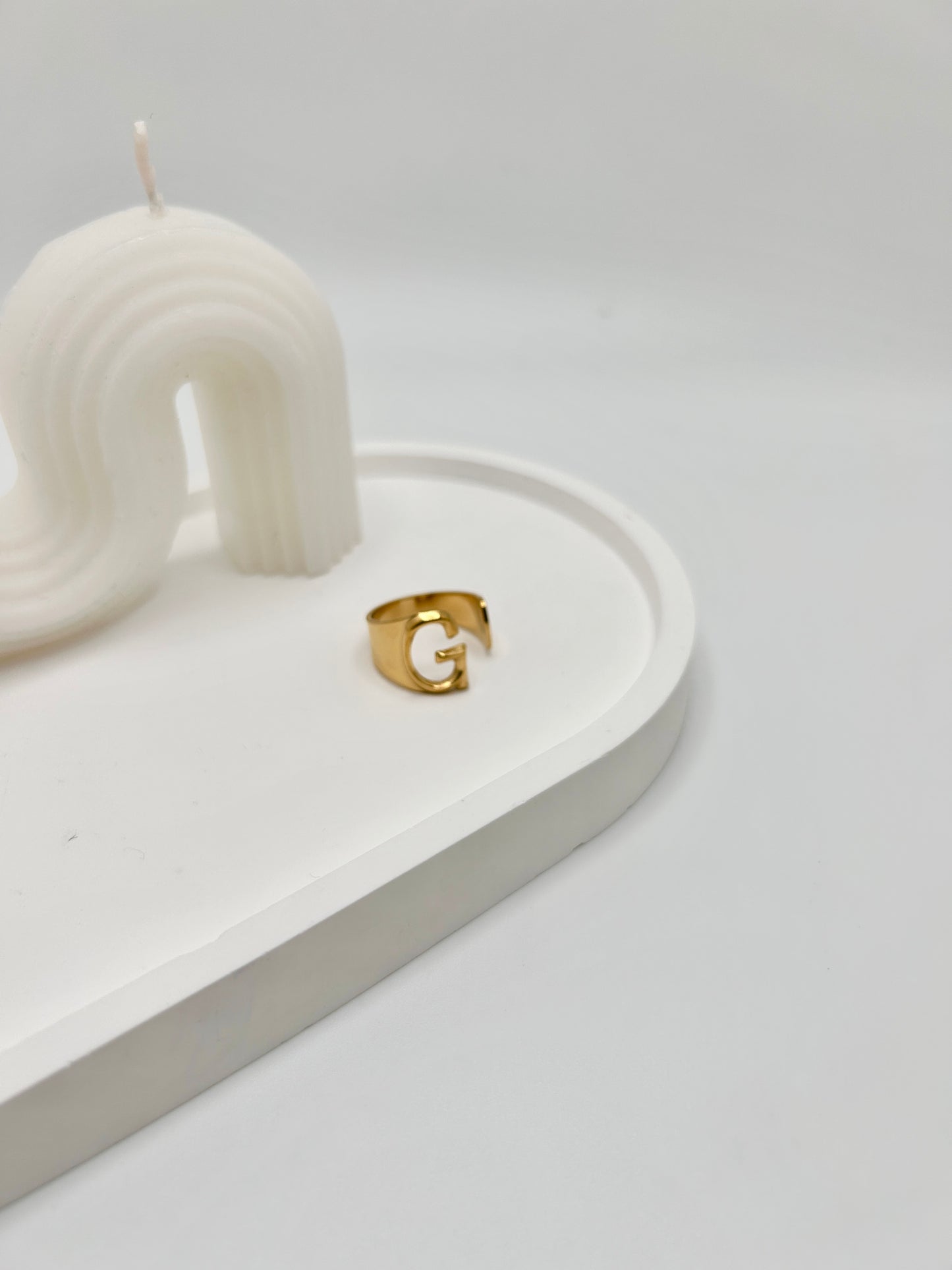 Personalized Adjustable Initial Ring (A-Y)