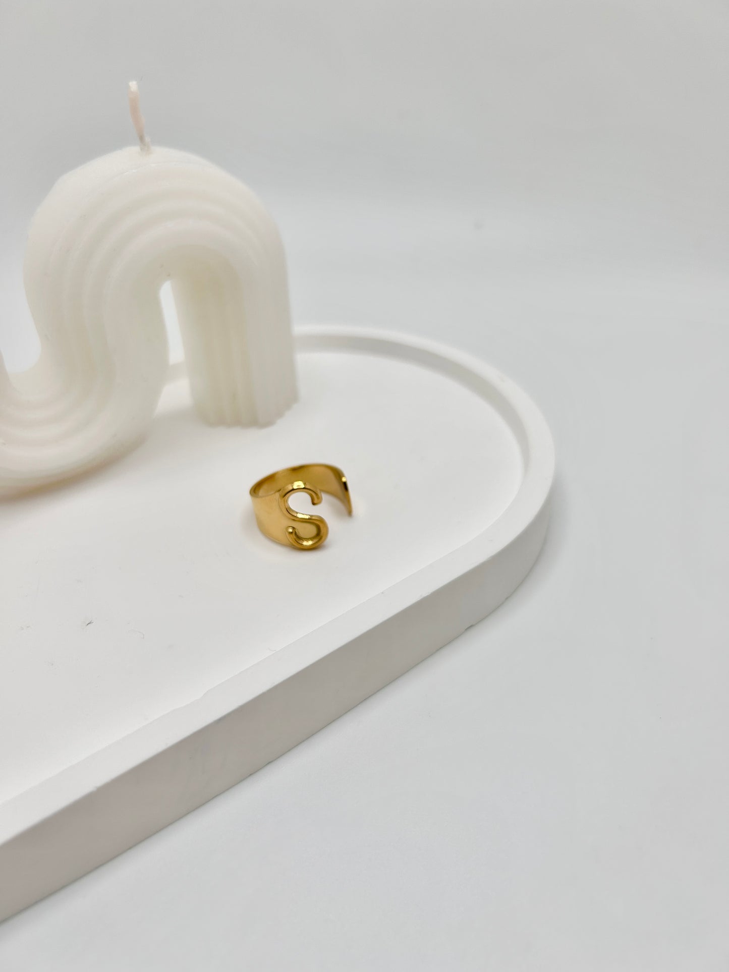 Personalized Adjustable Initial Ring (A-Y)