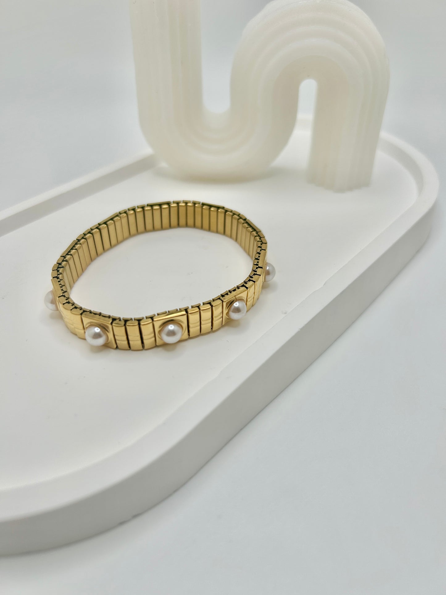 Pearl Italian Charm Bracelet